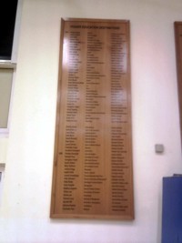 Mcqillian Signs | Large School Honours Board.