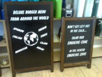 Mcqillian Signs | Hand-painted Pavement Signs for Public House.