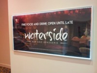 Mcqillian Signs | Printed Vinyl on 1mm Foam PVC & Slotted into Clip-Frame Light Box.